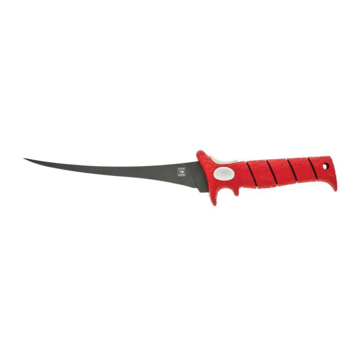 Bubba Ultra Flex Series 1085875 Fillet Knife, 8 in L Blade, High Carbon Stainless Steel Blade, TPR Handle, Red Handle - 2