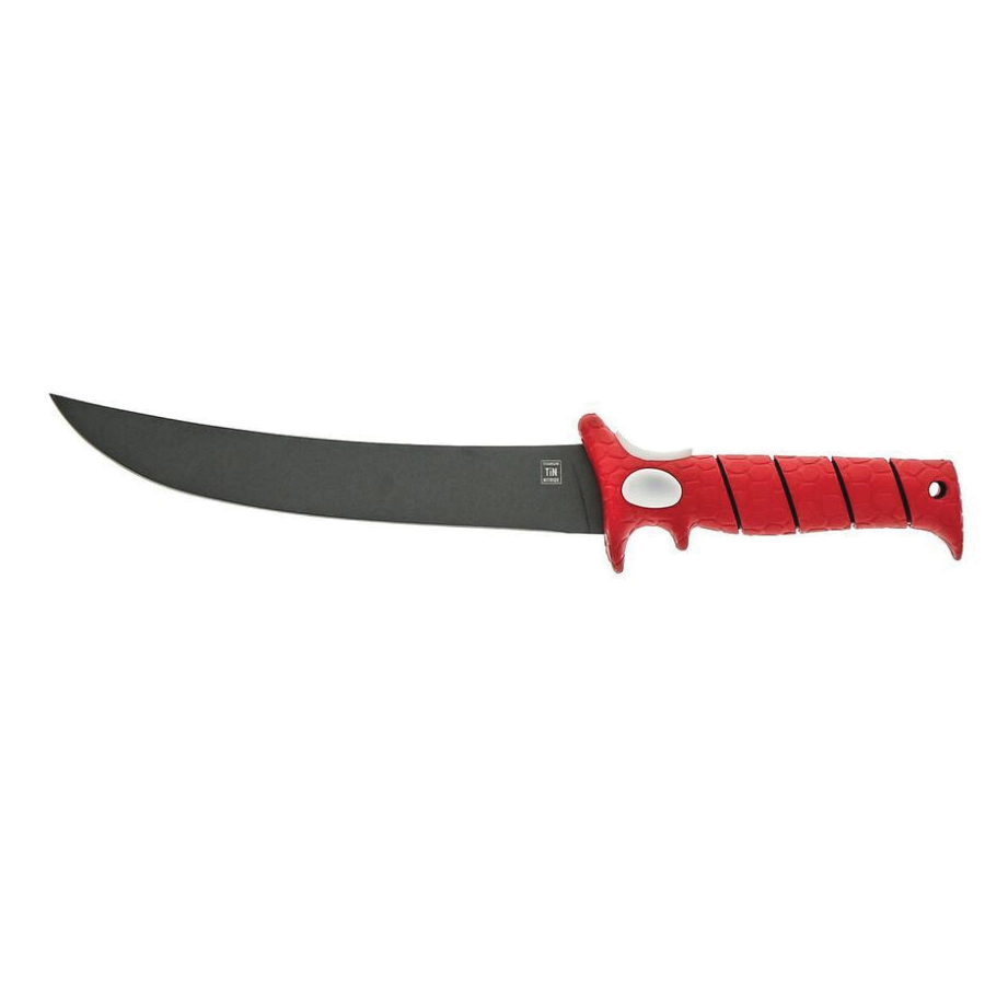 Bubba Flex Series BB1-9F Fillet Knife, 9 in L Blade, High Carbon Stainless Steel Blade, Rubber Handle, Red Handle - 2
