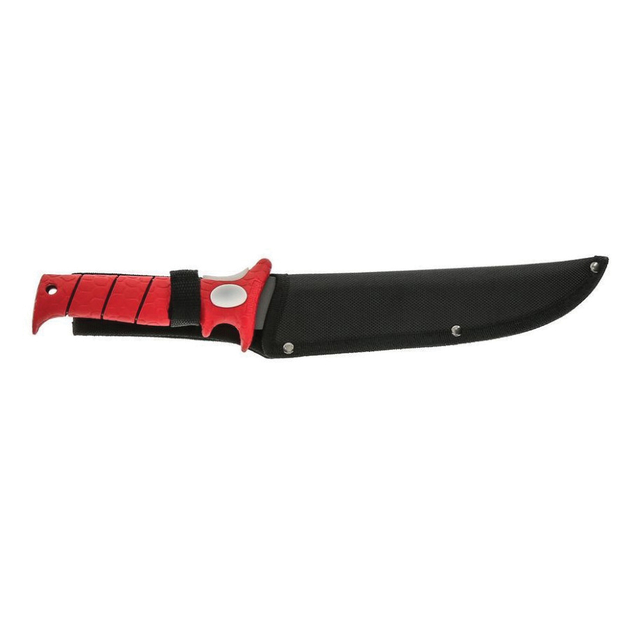 Bubba Flex Series BB1-9F Fillet Knife, 9 in L Blade, High Carbon Stainless Steel Blade, Rubber Handle, Red Handle - 3