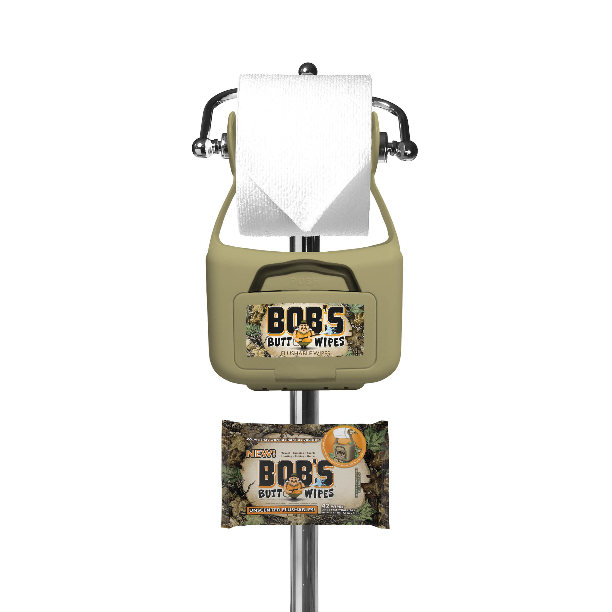 Bobs Butt Wipes BOB300T Dispenser, Tan - 4