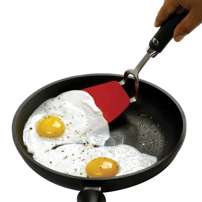 Norpro GRIP-EZ Series 1416R Spatula, 3-1/4 in W Blade, 12 in OAL, Stainless Steel Blade, Red - 2