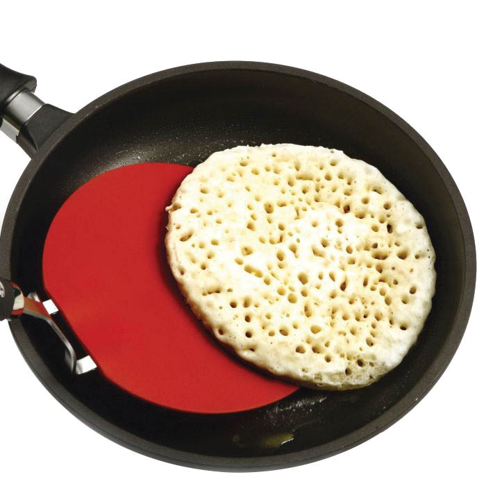 Norpro GRIP-EZ Series 1417R Pancake Spatula, 6-1/4 in W Blade, 13-1/4 in OAL, Stainless Steel Blade, Red - 4