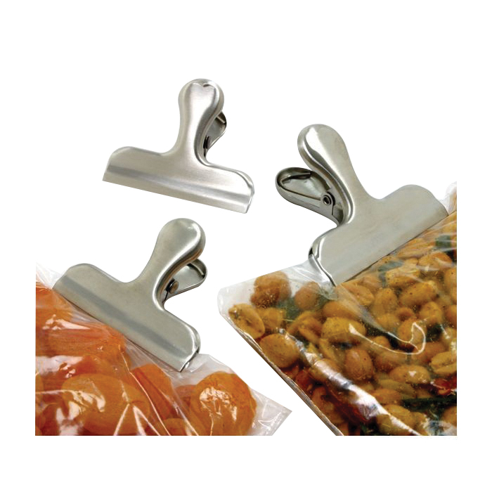 Norpro 168D Bag Clip, Stainless Steel, For: Chips, Coffee, Bread, Crackers and Cookie Bags - 5