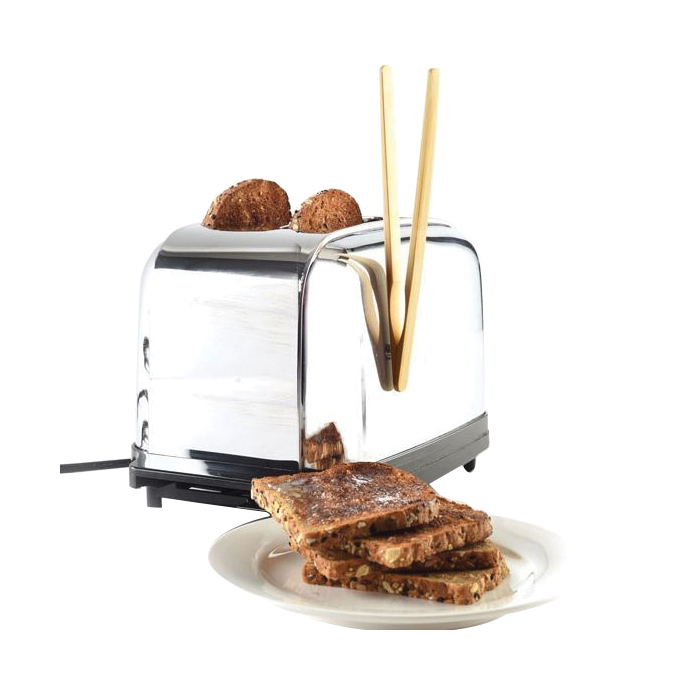 Norpro 1982 Toaster Tong with Magnet, 8 in L, Bamboo - 3