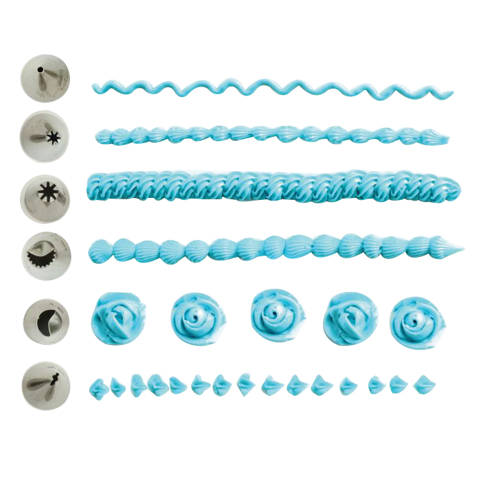 Norpro 3562 Cake and Pastry Decorating Set, Metal/Plastic, Multi-Color - 2