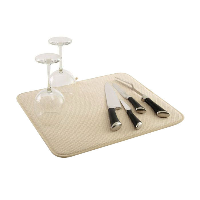 Norpro 359 Dish Drying Mat, 18 in L, 16 in W, Microfiber, Cream - 5