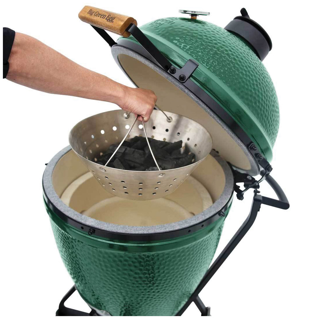 Big Green Egg 122681 Fire Bowl, Stainless Steel, For: XL Egg - 2