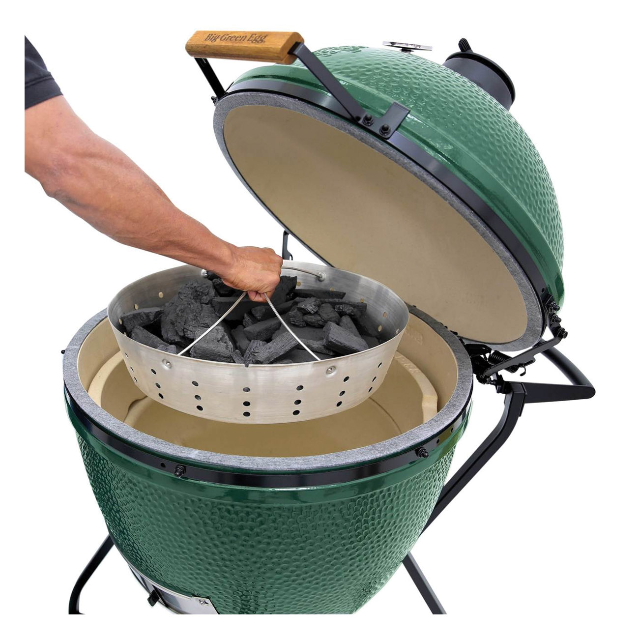 Big Green Egg 122681 Fire Bowl, Stainless Steel, For: XL Egg - 3