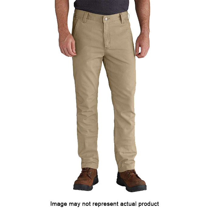 Carhartt Men's Relaxed Fit Dark Khaki Canvas Work Pants (38