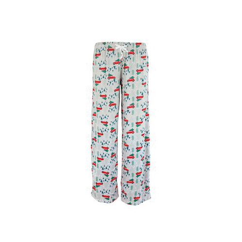 hello mello HMHOL3-CVLX hello mello HMHOL3-CVLX Vacation Christmas Pants, L/XL, Gray - 1