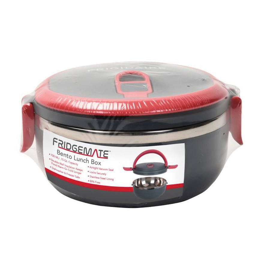 Euro-Ware FGD71118 Bento Lunch Box, 0.75 qt Capacity, Stainless Steel - 2