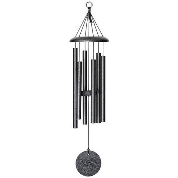 Wind River T106SV Wind River Corinthian Bells T106SV Windchime, Aluminum, Silver Vein - 1