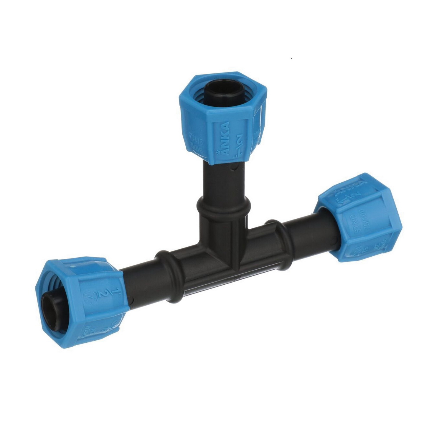 Watts ANKA Series 88005263 Pipe Tee, 1/2 in, Barb x Barb x Barb, Fiberglass Reinforced Nylon, 230 psi Pressure - 3