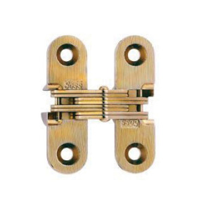 SOSS 203CUS4 Soss 203 Series 203CUS4 Invisible Hinge, 180 deg Hinge Opening, Satin Brass - 1