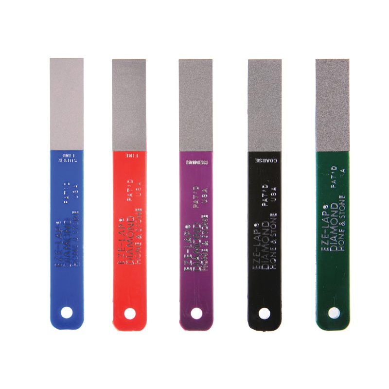 EZE-LAP L Series LM Hone and Stone, 6 in L, 3/4 in W, 3/16 in Thick, 400 Grit, Medium - 2