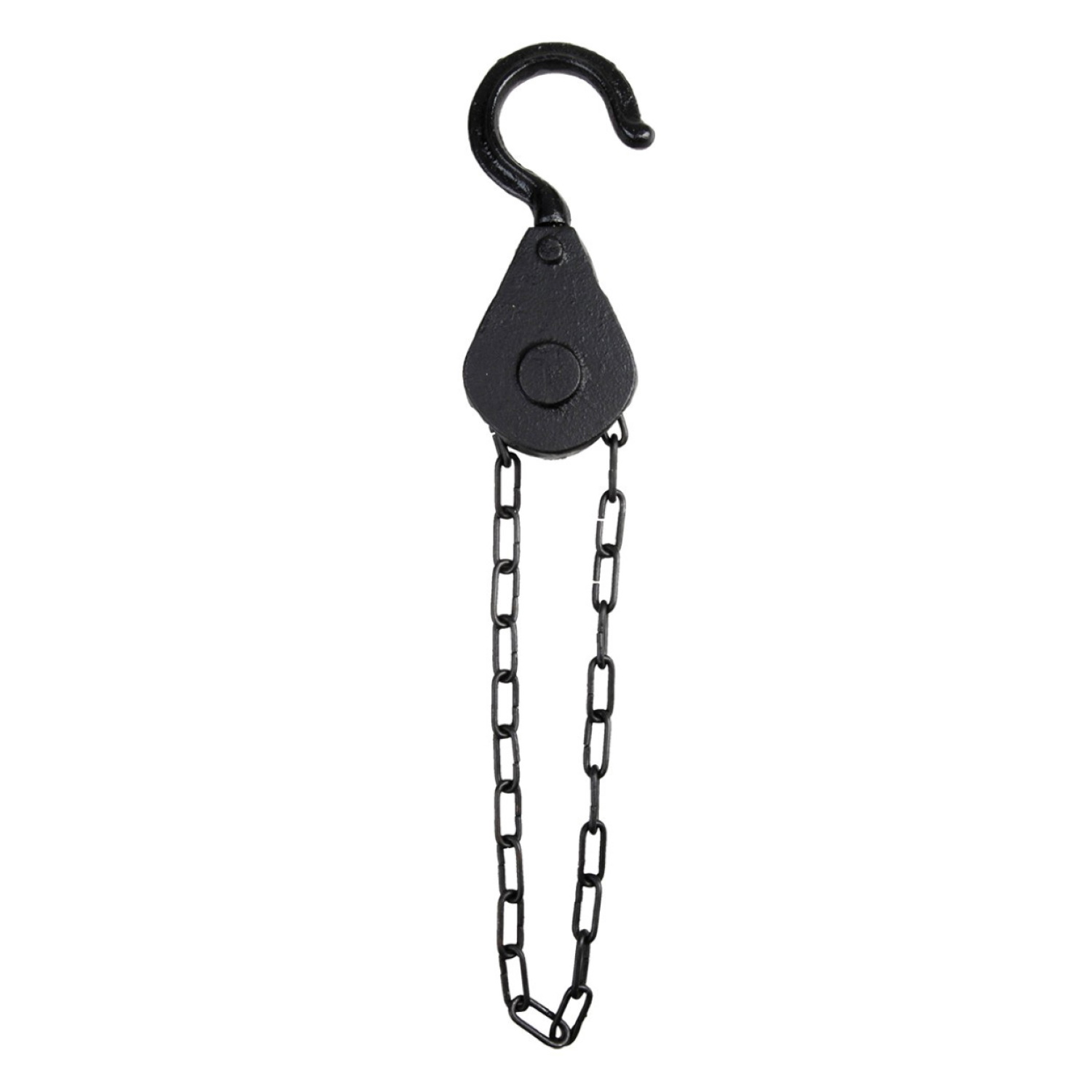 Esschert Design TT188 Pulley, Cast Iron, Black - 3