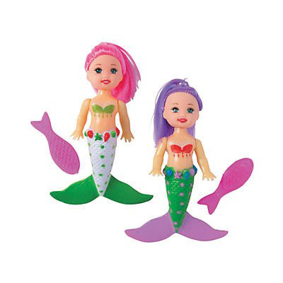Fun Express 13757392 The Little Sea Maid Mini Mermaid Doll, Plastic - 3