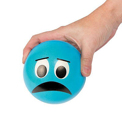 Fun Express 13732127 Emoji Ball, 3-3/4 in, Foam - 2