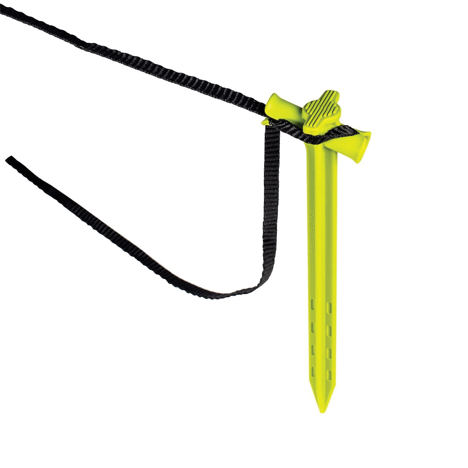 SlotLock SL9-3 Tent Stake, Neon Green, 9 in H Dimensions