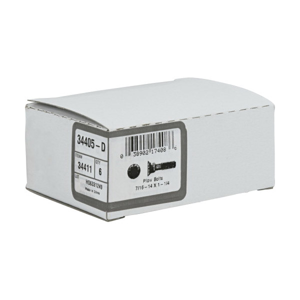 Plow Bolt, Hillman, Steel 7/16 in x 14 1-1/4 in, Grade 5 - 3