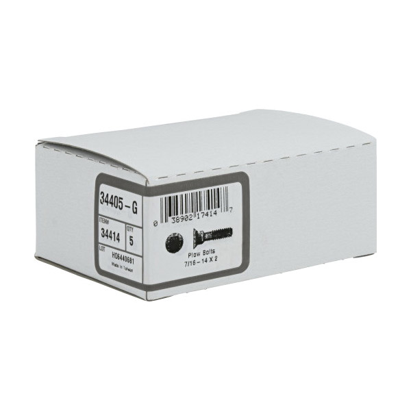 Plow Bolt, Hillman, Steel 7/16 in x 14 2 in, Grade 5 - 3