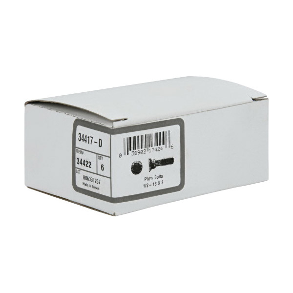Plow Bolt, Hillman, Steel 1/2 in x 13 3 in, Grade 5 - 3