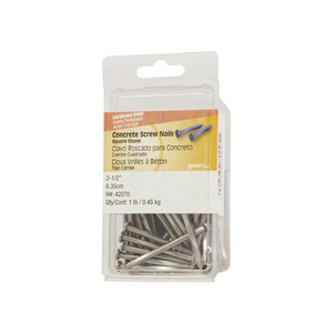 Square-Shank Concrete Nail, Hillman, 2-1/2 in, 1 lb - 2