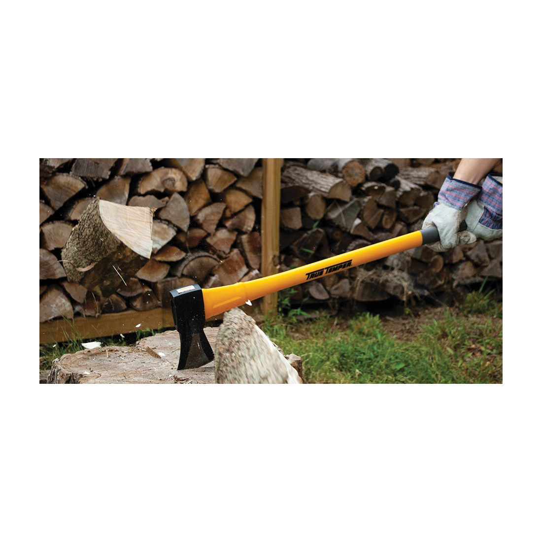 Super Splitter Axe, True Temper, 4 lb Head, Steel Head, Fiberglass Handle, 36 in OAL - 2