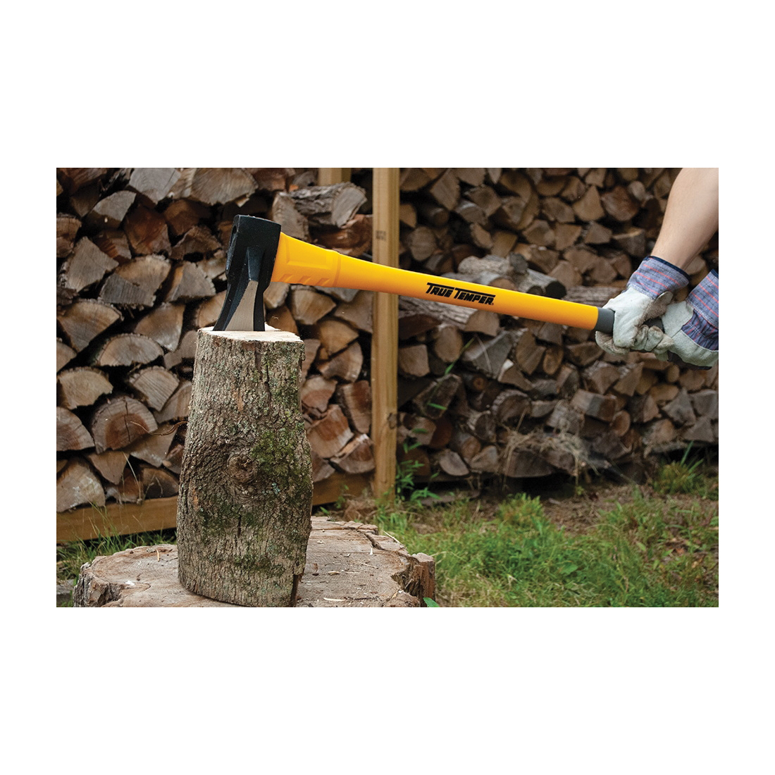 Super Splitter Axe, True Temper, 4 lb Head, Steel Head, Fiberglass Handle, 36 in OAL - 3