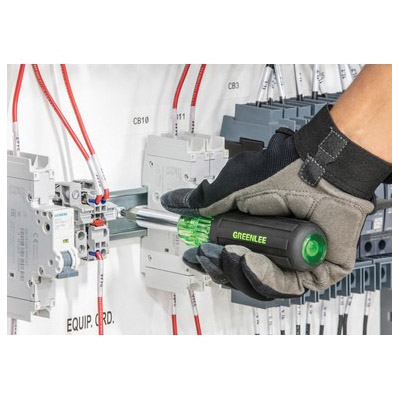 11-in-1 Multi-Tool Driver, Greenlee, 1/4, 3/8, 5/16 in Drive, Phillips, Slotted, Square Recess, Torx Drive - 5