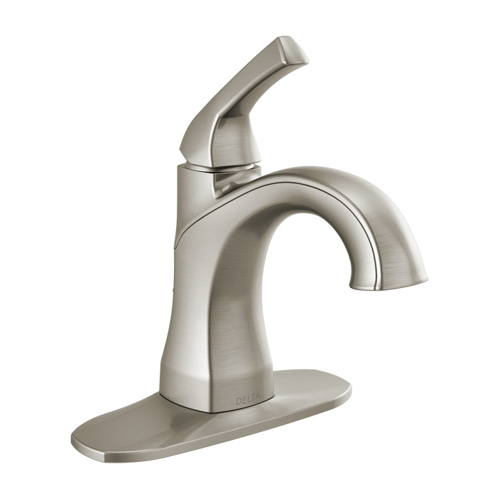 Portwood Bath Faucet, Delta, 1-Handle, Brushed Nickel - 2
