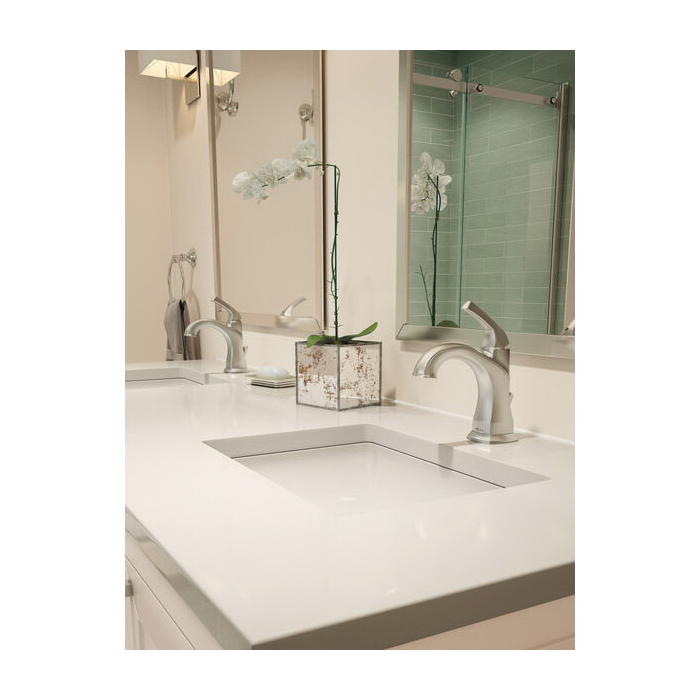 Portwood Bath Faucet, Delta, 1-Handle, Brushed Nickel - 5
