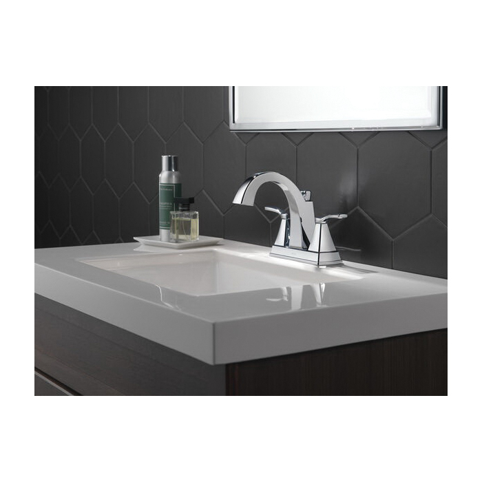 Flynn Bath Faucet, Delta, 2-Handle, Chrome - 3