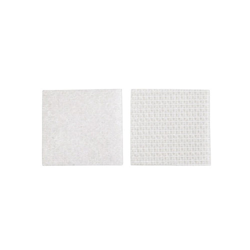 Hook and Loop Fastener, Scotch, 7/8 in W, 7/8 in L, White, 3 lb, Permanent Adhesive - 2