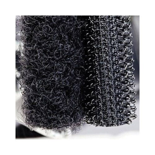 Hook and Loop Fastener, Scotch, 7/8 in W, 7/8 in L, Black, 3 lb, Permanent Adhesive - 4