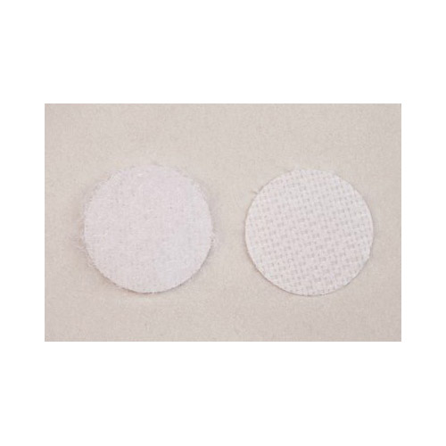Hook and Loop Fastener, Scotch, 5/8 in W, 5/8 in L, White, 3 lb, Permanent Adhesive - 3