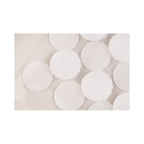 Hook and Loop Fastener, Scotch, 5/8 in W, 5/8 in L, White, 3 lb, Permanent Adhesive - 4
