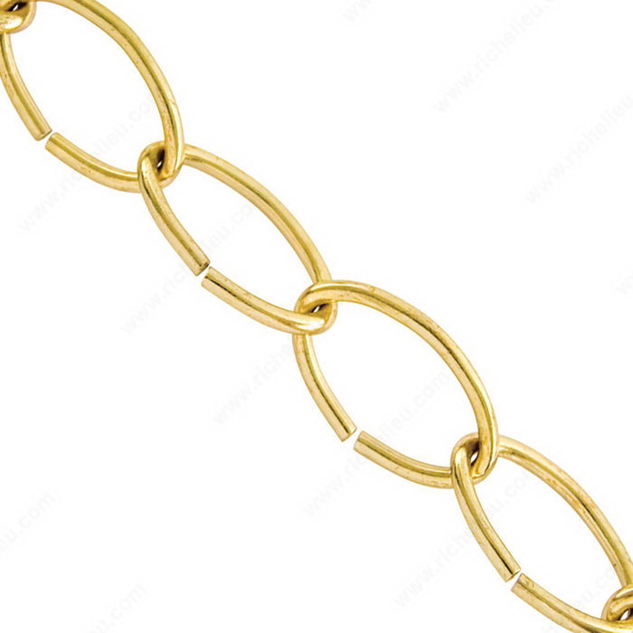 Decorative Chain, Kingchain, Oval Link, Steel, Powder-Coated, Sold by the Foot - 3