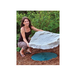 Mock Rock Premium Artificial Rock Enclosure, Dekorra Products, 31 in L, 27 in W, Fieldstone/Gray - 2