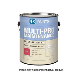 Multi-Pro Interior Paint, Ppg, Semi-Gloss Sheen, White, 5 gal, 300 to 400 sq-ft Coverage Area - 1