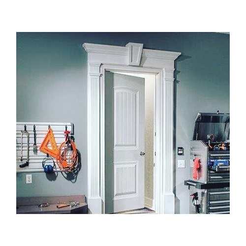 Therma-Tru Pre-Hung Door, Therma Tru, Steel 2 Panel V-Groove, Left-Hand, 36 in W x 80 in H, 6-9/16 in Jamb - 1