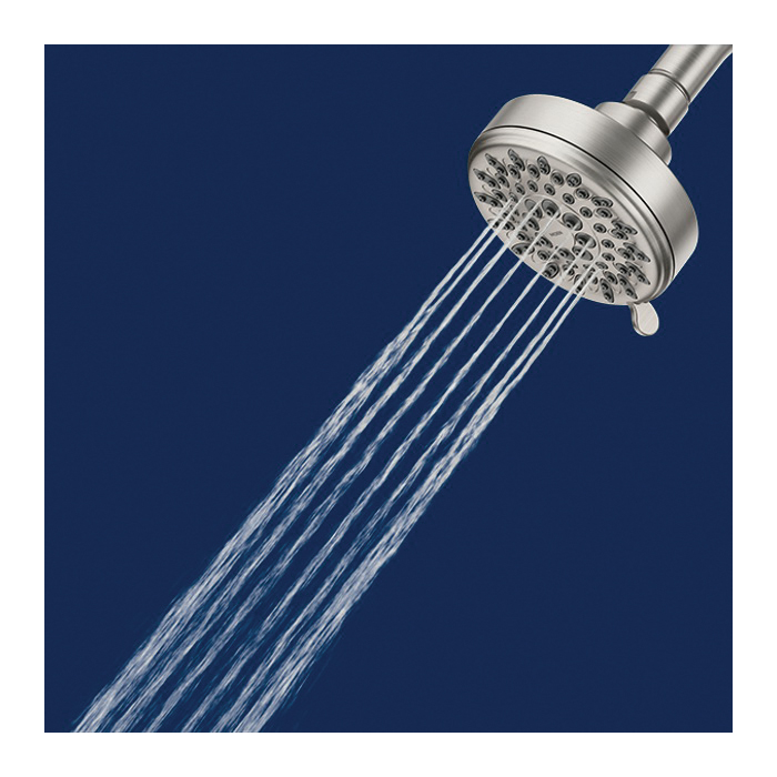 Ignite Shower Head, Moen, 5-Spray Function, Brushed Nickel, Shower Arm Not Included - 2