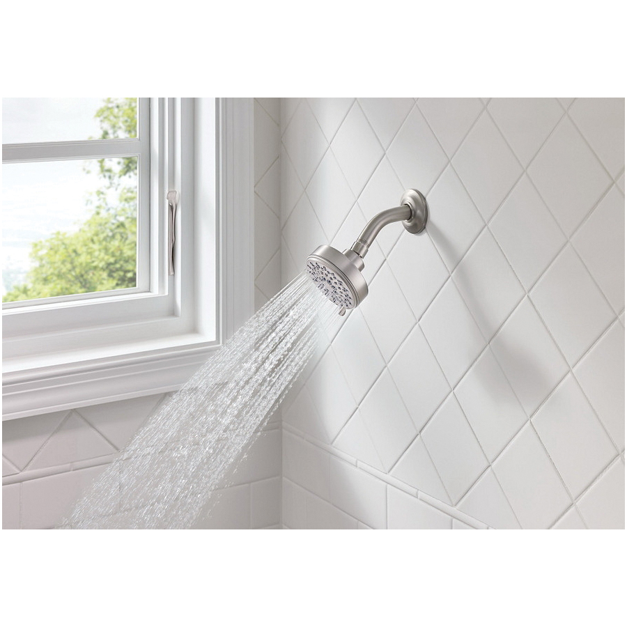 Ignite Shower Head, Moen, 5-Spray Function, Brushed Nickel, Shower Arm Not Included - 4