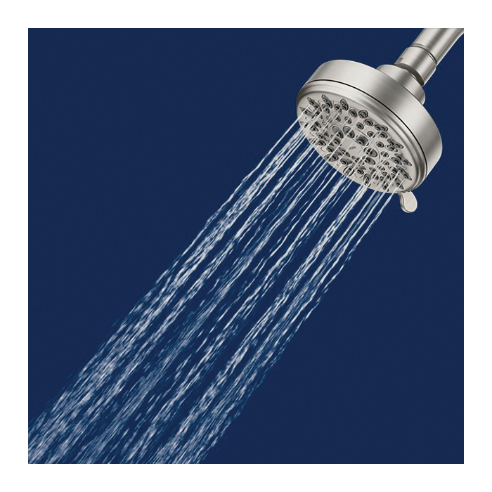 Ignite Shower Head, Moen, 5-Spray Function, Brushed Nickel, Shower Arm Not Included - 5