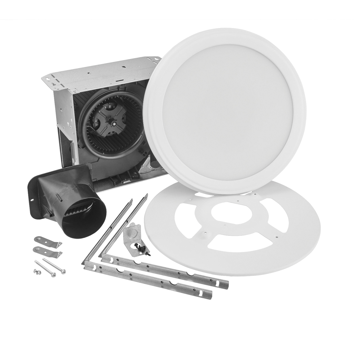 Roomside Decorative Exhaust Fan with Light, Broan, 80 cfm Air, LED Lamp - 4