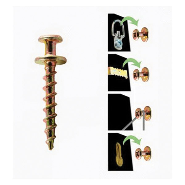 Bear Claw Hanger, Hangman, 100 lb, Gold - 2
