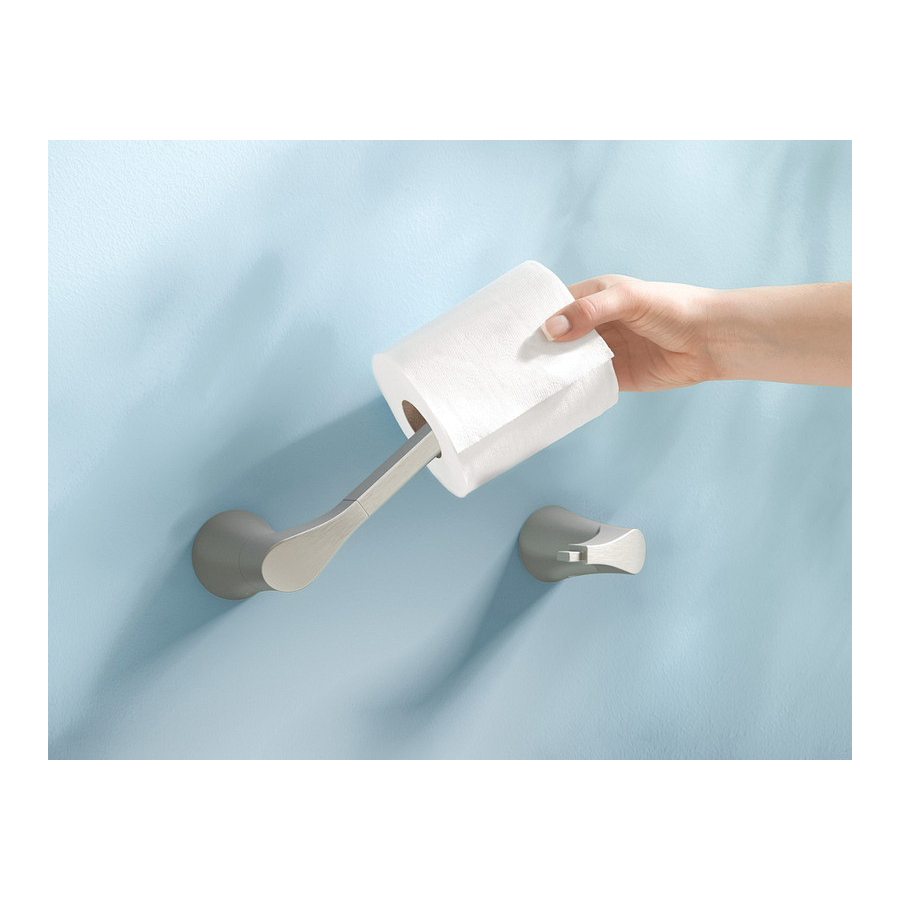 Danika Pivoting Paper Holder, Moen, Brushed Nickel - 3