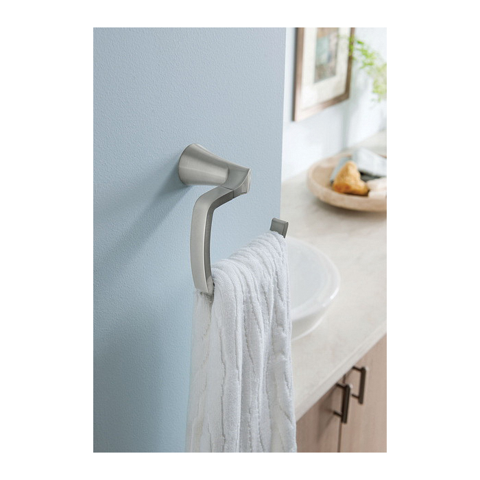 Danika Towel Ring, Moen, Brushed Nickel - 2