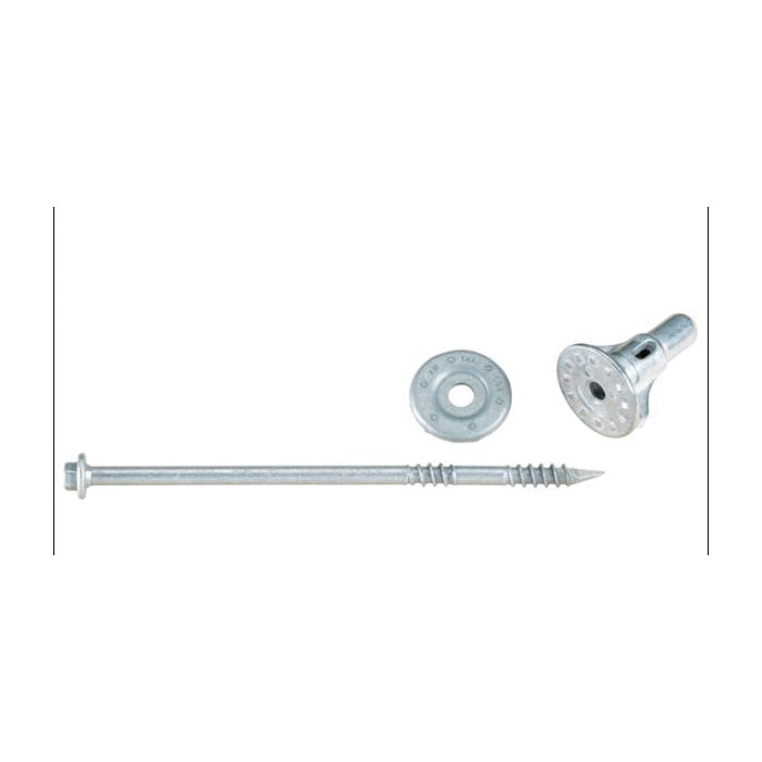 Structural Screw and Nut, Fastenmaster, Thrulok, 7 in L, Hex Cap Washer Head, Galvanized Coating, 1 pk - 2