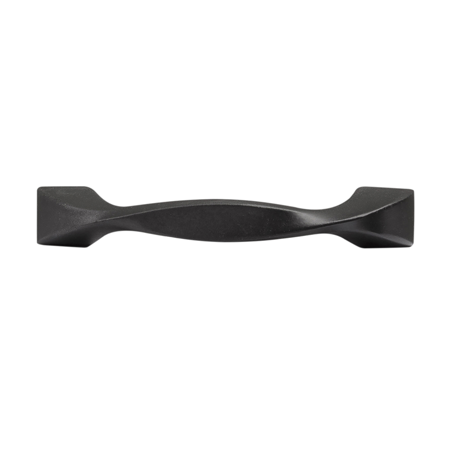 Twist Series Cabinet Pull, Hickory Hardware, 3-5/8 in L Handle, Zinc, Black Iron - 2